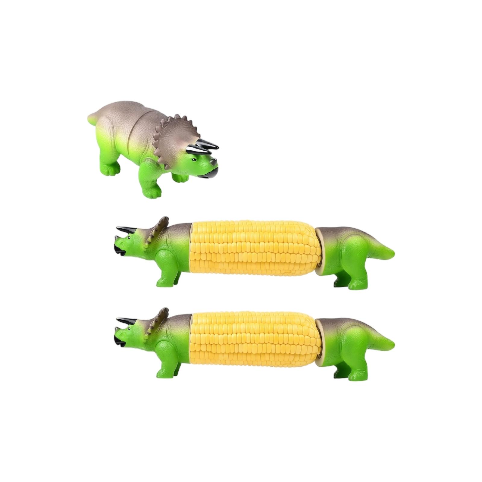 Dinosaurier Maiskolbenhalter Set mit 4 Stück Langlebige Essensspieße für Grillen Barbecue Zubehör mit leicht zu greifenden Griffen für Maiskolben One Size grün