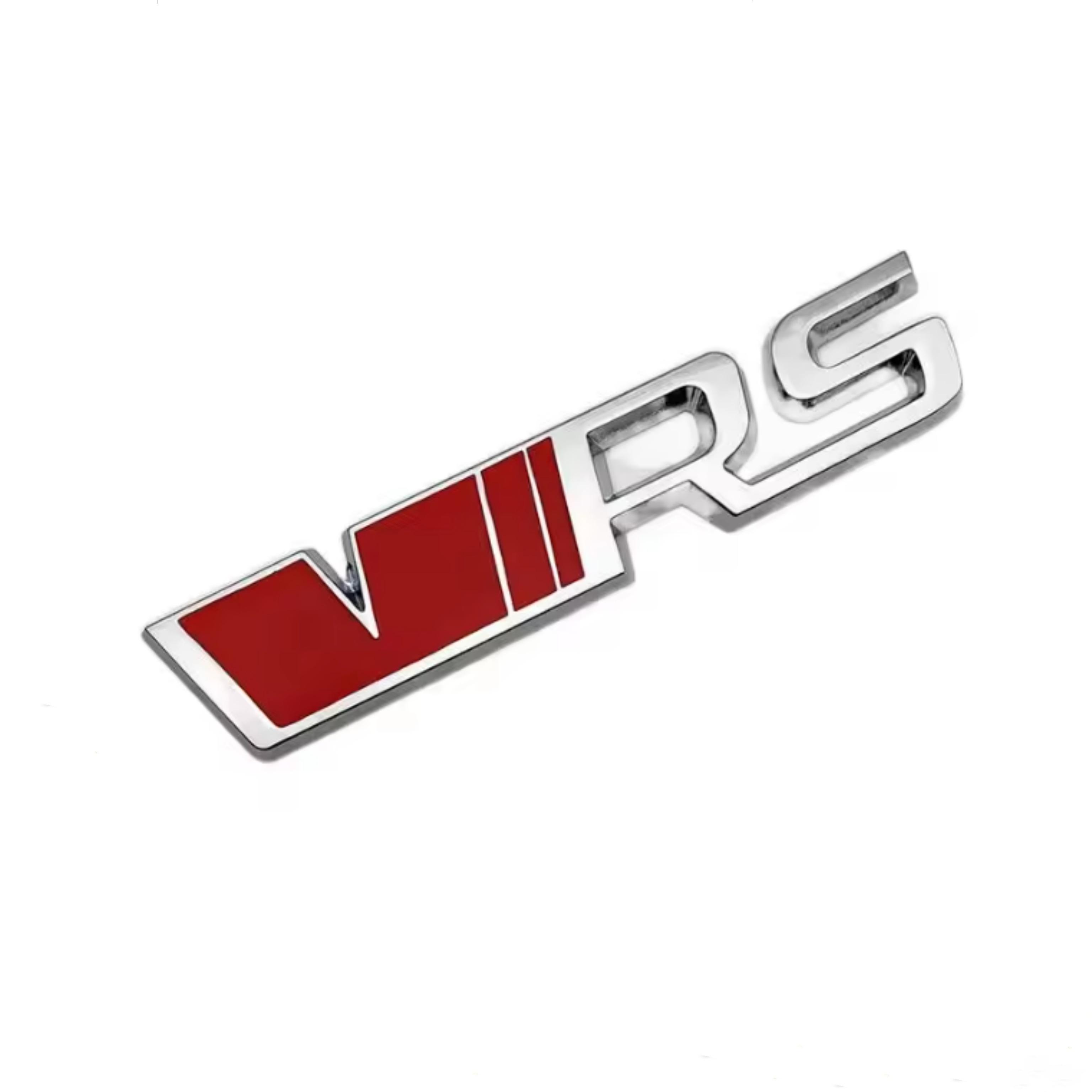 

Car Front Grille Badge Side Fender Rear Trunk Emblem Logo Sticker Decal Badge Sticker красный/серебряный
