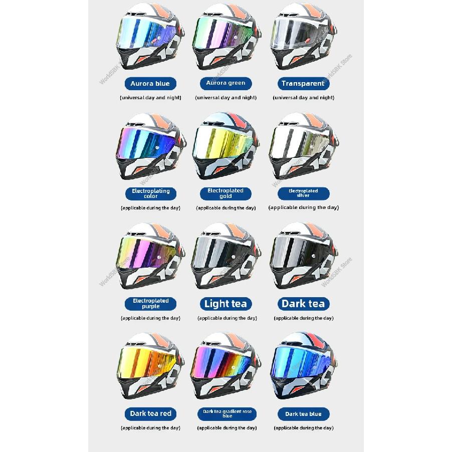 Visor For KYT TT Course Motorcycle Full Face Helmet Sun VisorSpeed Sensors 6