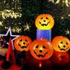 5Pcs Led Light Up Balloon Latex Pumpkin Balloons Halloween Party Decorations for Home Halloween Pumpkin Decor Outdoor Indoor