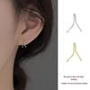 2024 Hot Selling 925 Sterling Silver Line Stud Earrings for Women