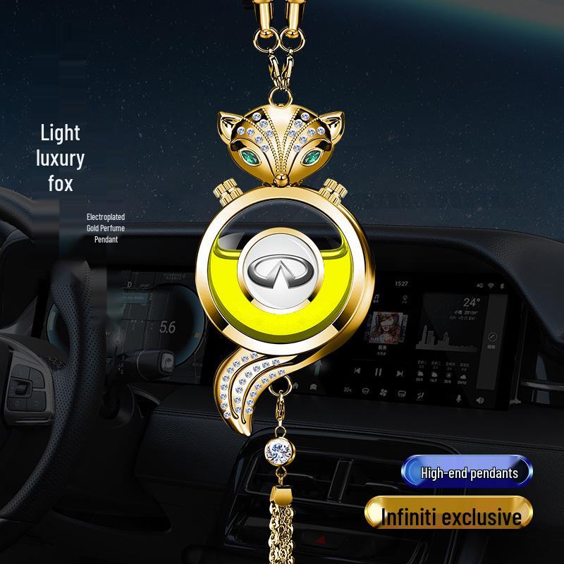 Crystal Rearview Mirror Air Freshener: Long-lasting Fragrance Pendant for Car Interior Decoration