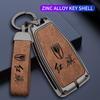 Zinklegierung Leder Auto Schlüsselhülle Hongqi Hs5 H5 H9 Hs7 H7 L5 Hs3 L9 Schlüsselanhänger Keyless Gehäuse Auto Fernbedienung Schlüssel Schutzhülle