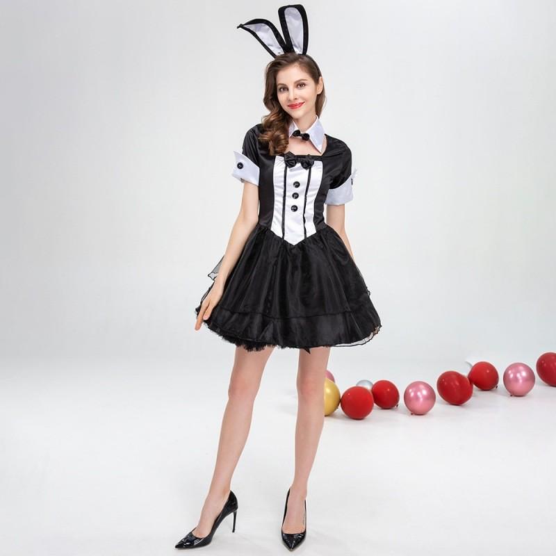 And Fun Flirty Bunny Costume For Celebrating Halloween And Easter Made Of Soft Polyester Comfort For
