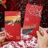 Snow Scene Forbidden City Red Envelope Solid HongBao New Year Decoration Red Packet  Wedding