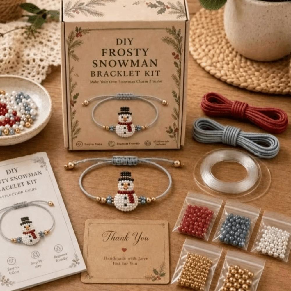 Handmade Hand Jewelry Craft Set Bead Christmas Bracelet Kit Creative DIY Bracelet Making Kit Girl