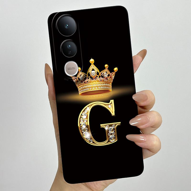 For Vivo V50 Lite 5G Case Luxury Letters Couple Silicone Soft Phone Cases For Vivo V50 V50Lite 5G Camera Protection Back Cover