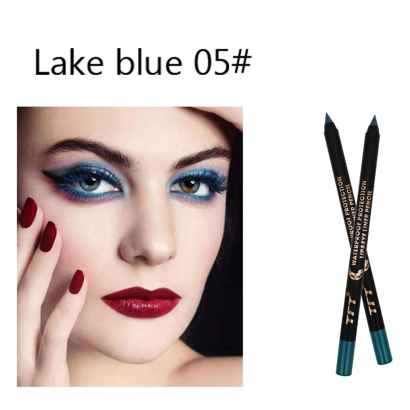 15 Renk Eyeliner Kalem Renkli Pigment Su Geçirmez Mavi Siyah Beyaz Renk Jel Eyeliner makyaj kalemi Göz Güzellik Kozmetik