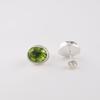 Peridot Edelstein 925 Sterlingsilber Geschenk Schmuck Handgefertigte Ohrstecker 0,5" EE-178-8
