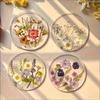 1/4Pc 2D Round Colorful Printed Coasters Transparent Artistic Floral Coasters Wedding Birthday Table Decor Mother'S Day Gifts