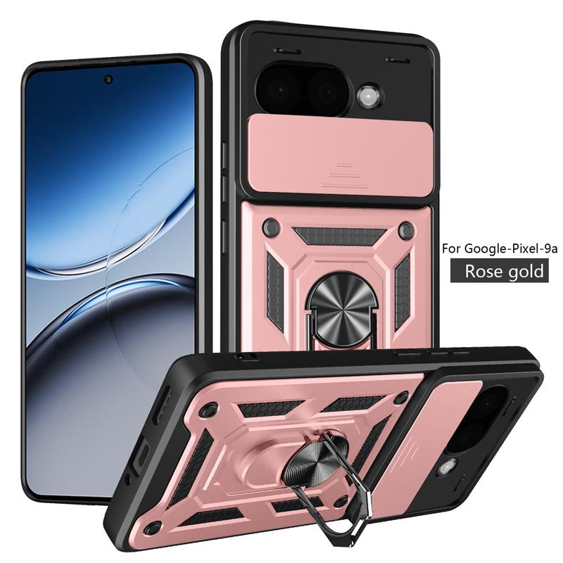 For Google Pixel 9a 5G Case Matel Ring Armor Phone Cases For Pixel9a Pixle 9 a A9 2025 Magnetic Stand Holder Back Cover Fundas