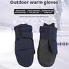 Muffole da Sci Invernali per Esterni per Uomo Donna Antiscivolo Antivento Neve con Fodera in Pile per Clima Freddo con Protezione per Polso