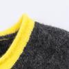 Women's Winter Retro Color Block Knit Cardigan Sweater Coat