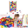 Wooden Tetris 3d Puzzle Blocks For Kids Educational Toy With Brain Development For Early Learning