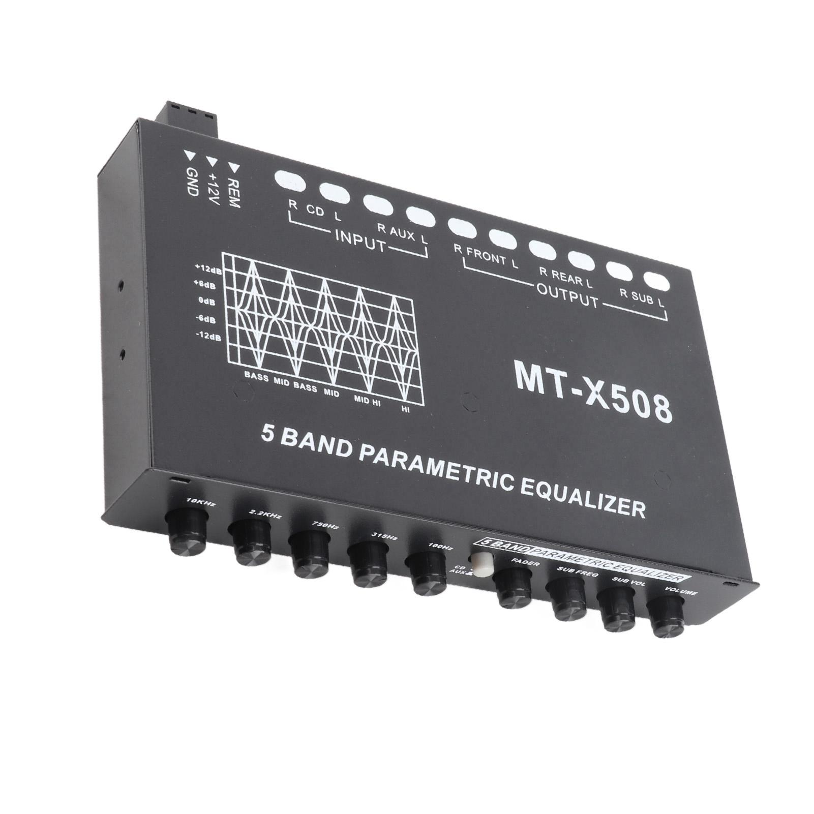 

Автомобильный эквалайзер регулируемый 5 полос точная настройка эквалайзер настройка кроссовер усилитель графический