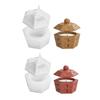 Jewelry Box Molds Candle Jar Molds Silicone Storage Box Moulds Resin Casting Mold Gift for Hand-making Crafts Lover