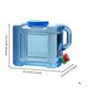 Portable Water Container Builtin Faucet Large Capacity Carrier LeakResistant Seal for Campers,