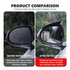 TIIU6 2Pcs Car Carbon Fiber Rearview Mirror Rain Eyebrow Stickers For BMW M Sport M2 M3 M4 M5 M6 E46 E90 E60 F10 F20 E87 X3 X6