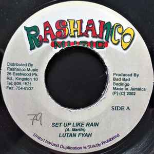 

7inch Record LUTAN FYAH - Set Up Like Rain NONE Rashanco Music 2002 Jamaica Reggae, Ska & Dub Used