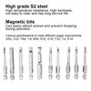 10PCS Hex Shank Screwdriver Bits Magnetic BST Bits 018 60mm Length