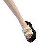 Thick-soled Senior Small Man New Summer Wear 2025 Sandals Muffin Heightening Skirt Beautiful Going Out Slippers Women