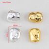 2Pcs 4pcs 18k Gold Color Plated Irregular Shape Charms Spacer Beads for DIY Jewelry Bracelet Necklace Making Accessories
