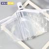1pc-paraguas transparente coreano plegable automático abrir y cerrar paraguas Mori tres veces estudiante soleado paraguas