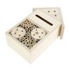 Wooden Insect Bee House Butterfly House Insect Hostel Garden Outdoor Hanging Hive House Natural Wood Bug Shelter Nest Box
