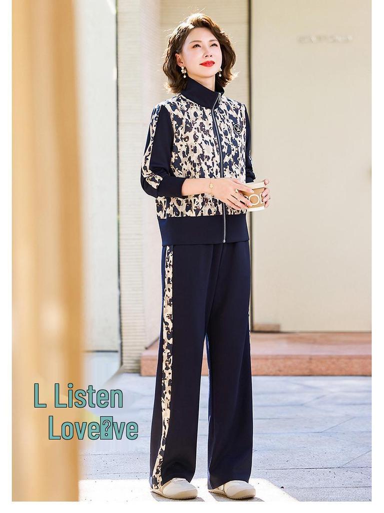 2025 Herbst Tie-Dye Jacke Trainingsanzug für Frauen mittleren Alters - Lässiges Set