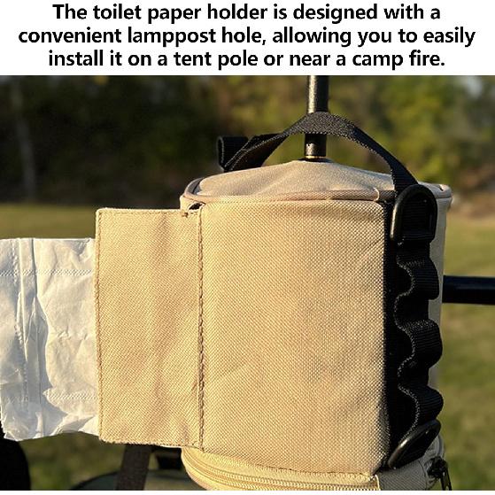 Подвесной держатель для туалетной бумаги, водонепроницаемый держатель для салфеток, чехол для рулона бумаги с защитой от кошек, портативная и складная сумка для хранения рулонов с регулируемым ремнем