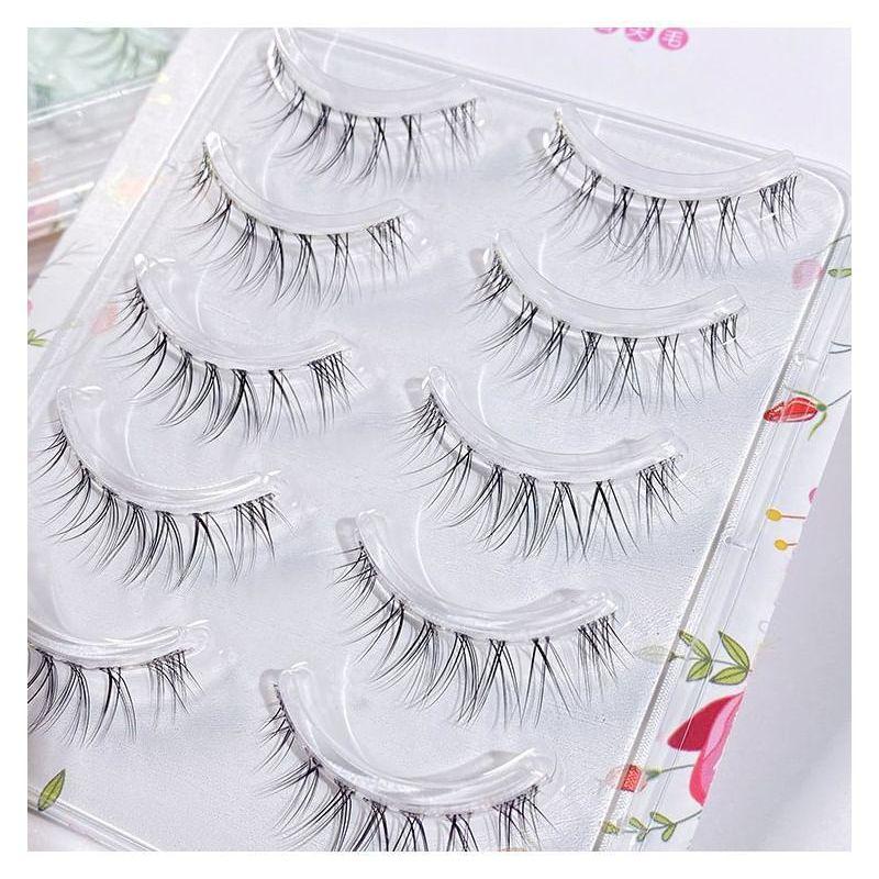Mogugu - Set of 5 Pairs: Natural Wispy False Eyelashes