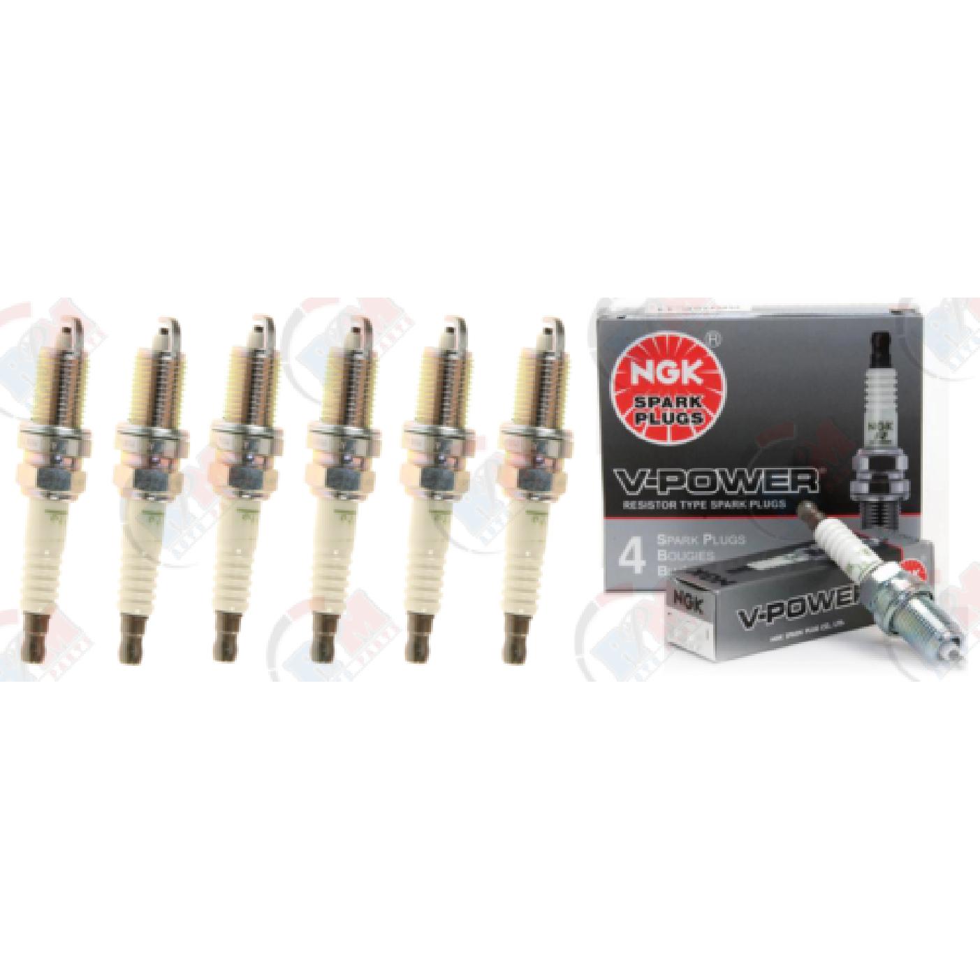 V-POWER  Spark Plugs (Set of 6) for 2002-2010 Dodge Ram 1500 3.7L V6