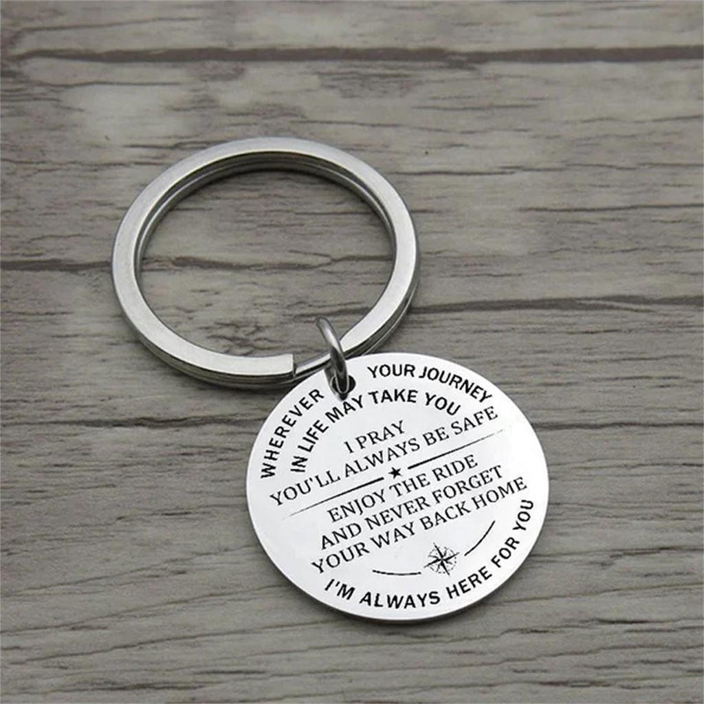 I Pray You'll Always Be Safe Keychain, Key Pendant Accessories Decoration Metal Pendant Keychain, Gift For Men And Women