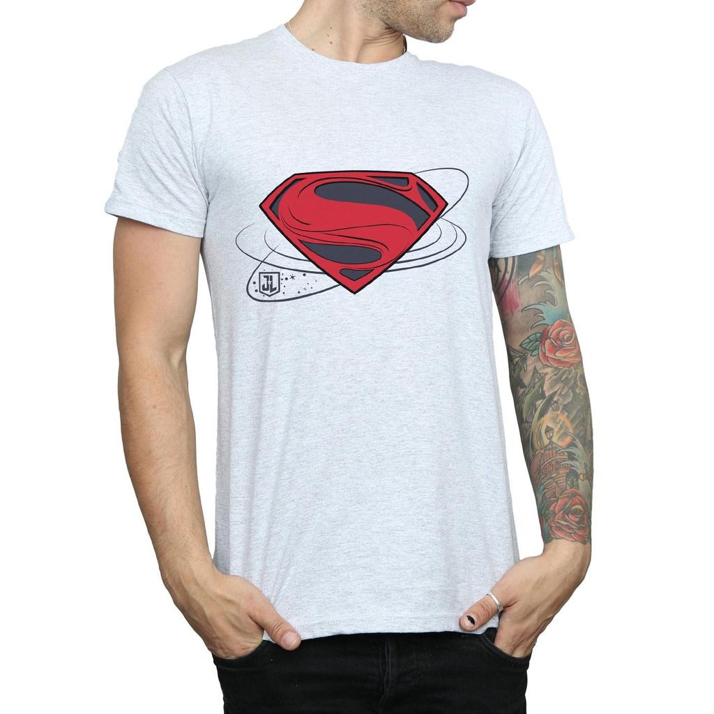 DC Comics Mens Justice League Movie Superman Logo T-Shirt