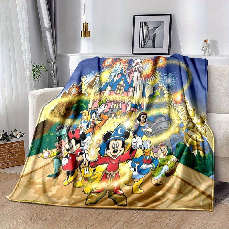 Mickey and Minnie Cartoon Blanket: Adorable, Warm, and Perfect for Home Decoration Living Room, Travel, and All Seasons