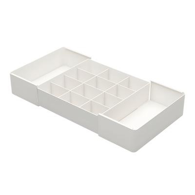 Custom Plastic Drawer Separator Box Extendable Style For Utensils Jewelry Cosmetics Management