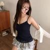 The Pink Women Hire Slim Fit Frill Lace Camisole