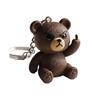 Middle Finger Animal Keychain Wolf Cow Pig Tiger Elephant Shape
