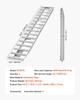 Loading Ramps, 2 Pcs 2400 X 380 Mm, Durable Aluminum and Heavy-Duty Trailer Ramp Set with Anti-Slip Plates, 2721.6 Kg Combined Capacity, for Carts,