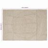 Area Rugs Natural and White 120 x 170 cm Jute