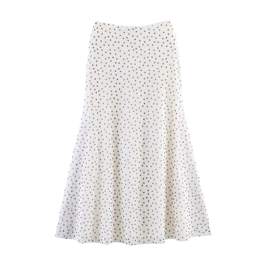 Stile europeo e americano moda donna francese top in rete di seta stampata con motivo animalier + gonna in rete di seta stampata