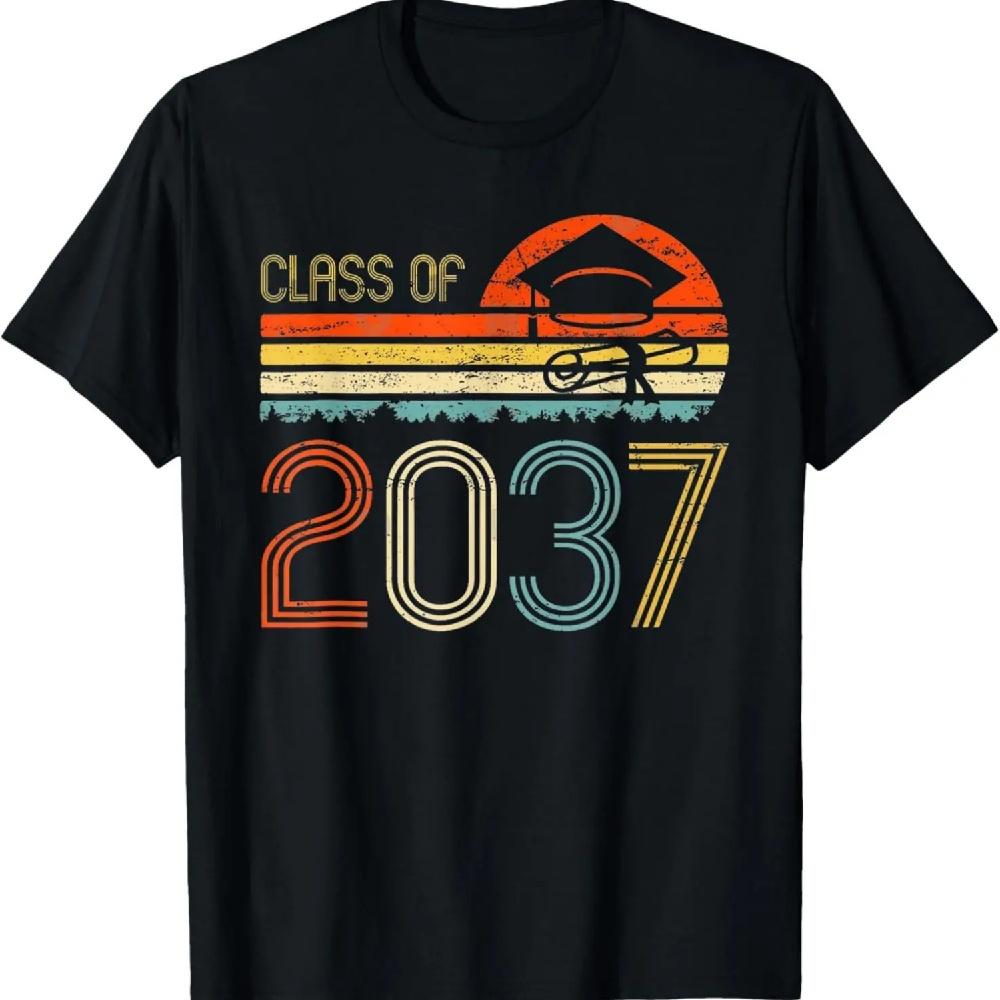 

Class Of 2037 Pre K Grow With Me Graduation Boys Girls T-Shirt XXXL чёрный