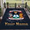 Custom Text Printed Rug Coventry City FC Non Slip Floor Carpet For Home Room Decor