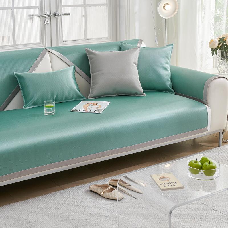 New Sofa Cushion Universal Ice Silk Sofa Cushion For All Seasons, Anti-Cat Scratch Sofa Mat Seat Cushion Non-Slip