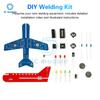 Kit Elettronico Fai da Te Luce a LED Flusso Modello di Aeroplano Kit di Saldatura Elettronica Pratica Kit di Assemblaggio Scienza Elettronica
