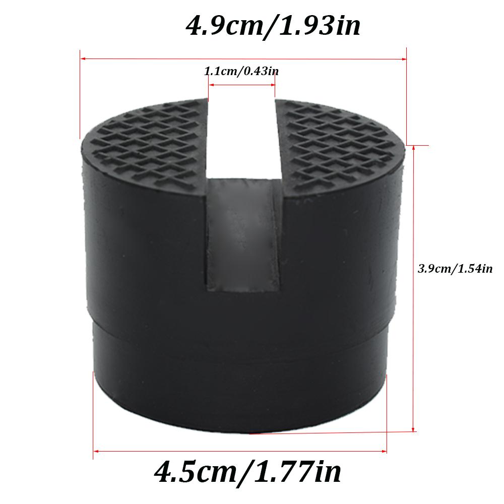 Vehicle Maintenance Tool Portable Slotted Rubber Support Block Car Lifting Jack Pad Adapter Protector Car Accessories