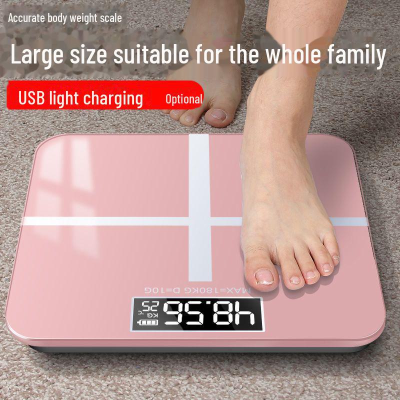 Rechargeable High Precision Body Weight Scale - Hetang Electronic Weighing Scale for Home Use