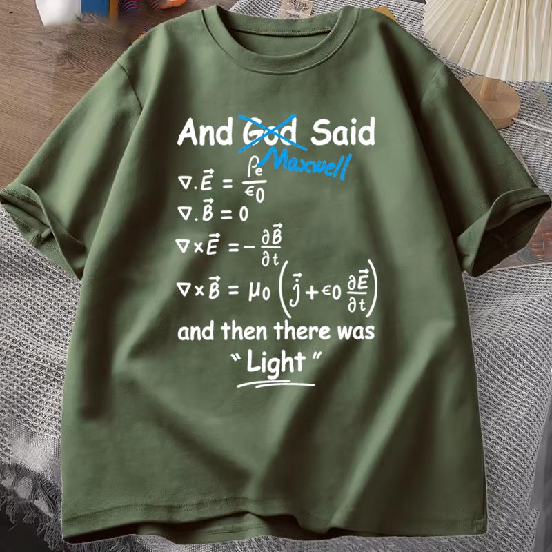Funny Math Clock Print T Shirts Top Birthday Gifts Oneck T Shirt for Unisex Short Sleeve Tshirt Male Tops Humorous Math TShirts