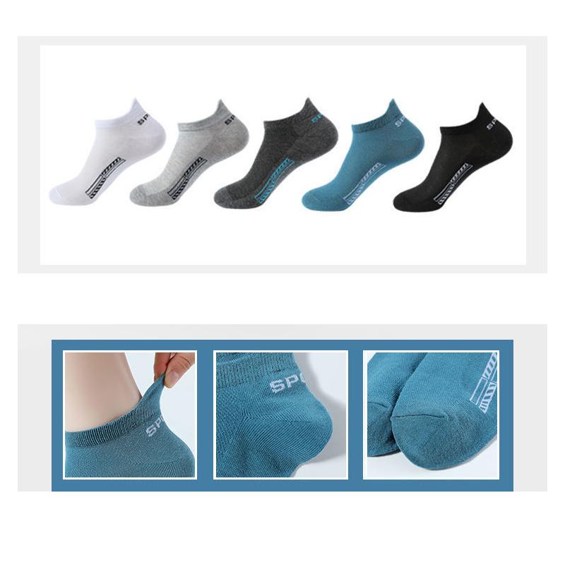 10 Pairs High Quality Men Socks Breathable Cotton Sports Boat Sock Mesh Casual Athletic Summer Thin Cut Short Sokken Size 38-45