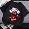Smilings Critters Children T-shirt Clothing Cartoon Printing Boy Girl Tee Anime Summer Short Sleeved Clothes Cute Kids Top Decor